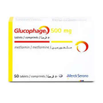 Picture of Glucophage 500mg Tab 50x1s Imp